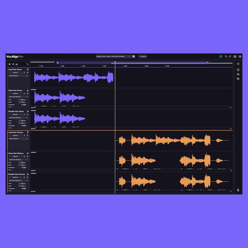 Synchro Arts「VocAlign 7」複数ボーカルを一括でタイミング補正！ダブル・ハモリをまとめて揃えられるボーカル編集プラグイン｜DTMプラグインセール