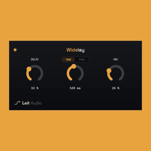 Leit Audio「Widelay」奥行きではなく“横への広がり”を作る！反復するほどステレオ幅が広がる無料ディレイプラグイン｜DTMプラグインセール
