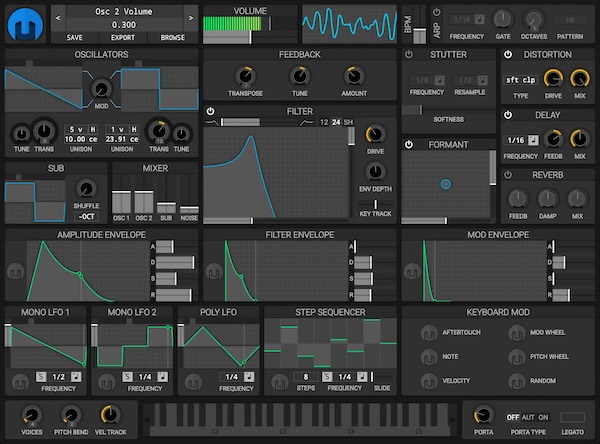 Matt Tytel「Helm」2オシレーター＋SUBと柔軟なモジュレーションで音作りできる無料セミモジュラーシンセ｜DTMプラグインセール