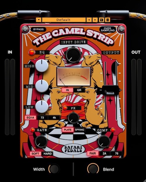 Safari Audio「The Camel Strip」アナログ感のある色付けからEQ・コンプ・空間処理までまとめて音作りできるヴィンテージ系チャンネルストリップ｜DTMプラグインセール