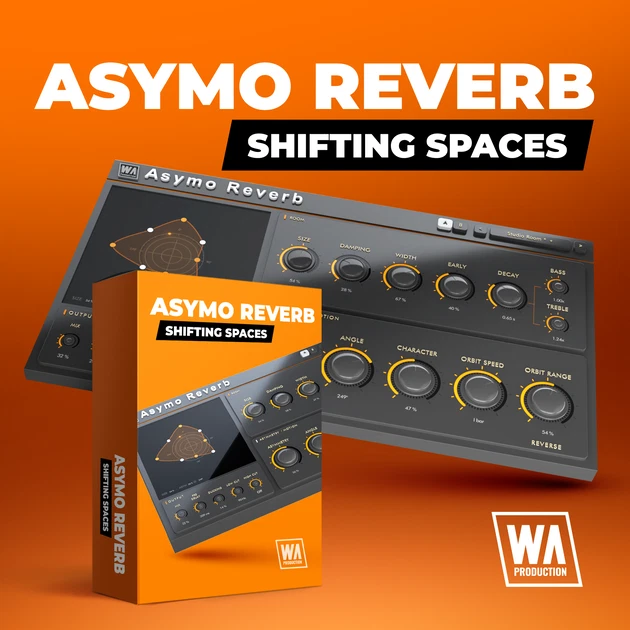 W.A. Production「Asymo Reverb」部屋の形を自由に変形し、回転するリバーブ空間を作れる空間系エフェクト｜DTMプラグインセール