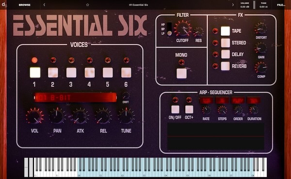 Justin Trieger「Essential Six – Analog Synth」Six-Trakの18種類のカスタムパッチを収録した無料シンセ音源｜DTMプラグインセール