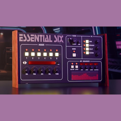 Justin Trieger「Essential Six – Analog Synth」Six-Trakの18種類のカスタムパッチを収録した無料シンセ音源｜DTMプラグインセール