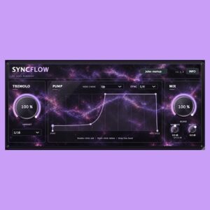 Jules Audio Tools「SYNCFLOW」自由に描いたカーブでテンポ同期のトレモロやパンピングを作れる無料エフェクト｜DTMプラグインセール