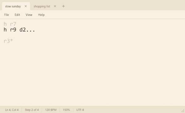 Rue Blose「Notepad VST」文字入力で32種類のエフェクトを操作!DAW同期シーケンサーでグリッチやリズミカルな音の変化を作るプラグイン|DTMプラグインセール