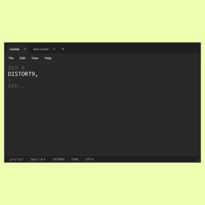 Rue Blose「Notepad VST」文字入力で32種類のエフェクトを操作！DAW同期シーケンサーでグリッチやリズミカルな音の変化を作るプラグイン｜DTMプラグインセール