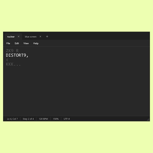 Rue Blose「Notepad VST」文字入力で32種類のエフェクトを操作！DAW同期シーケンサーでグリッチやリズミカルな音の変化を作るプラグイン｜DTMプラグインセール