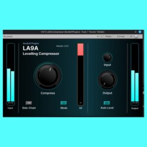Recording Studio9「LA9A Levelling Compressor」Compressダイヤルを回すだけ！ボーカル・楽器・ミックス全体の音量を整えられる無料コンプレッサー｜DTMプラグインセール