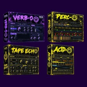 Madhouse Audio「ACID-O・Tape Echo・PERC-O・VERB-O」アシッドベース・テープディレイ・ドラム変換・リバーブまで揃う無料プラグイン4選｜DTMプラグインセール