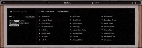 Wave Alchemy「Tapewave」6種類のテープスタイルとAgeでカセットの質感・揺れ・経年劣化を再現するテープエフェクト｜DTMプラグインセール