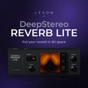Leson「DeepStereo Reverb Lite」リバーブを3D空間に配置！上下・左右・広がりを調整できるバイノーラル対応リバーブ｜DTMプラグインセール