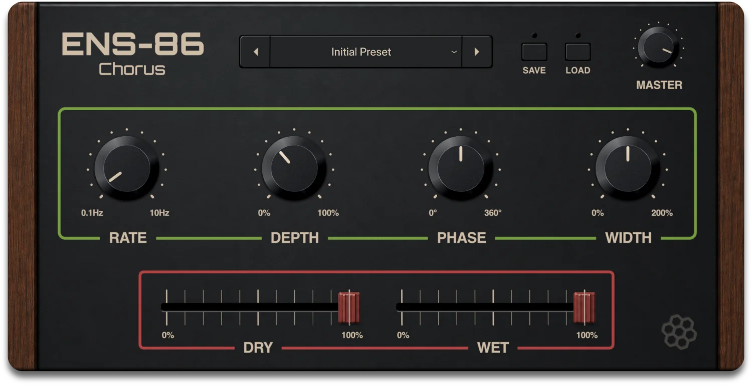 Hivetune「ENS-86」80年代シンセを思わせる温かいBBDモジュレーションを再現したヴィンテージ・コーラス｜DTMプラグインセール