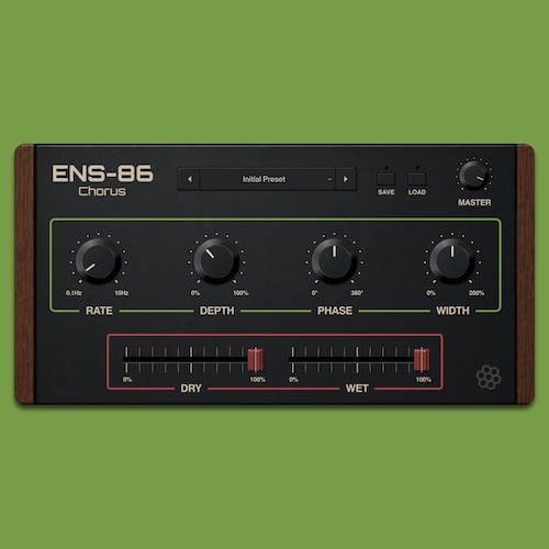 Hivetune「ENS-86」80年代シンセを思わせる温かいBBDモジュレーションを再現したヴィンテージ・コーラス｜DTMプラグインセール