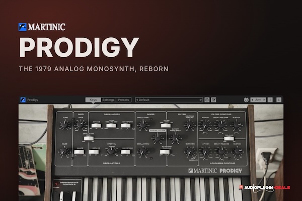 Martinic「Prodigy」1979年のアナログ・モノシンセを再現!6ボイスユニゾン・8ボイスポリフォニーまで使えるソフトシンセ|DTMプラグインセール