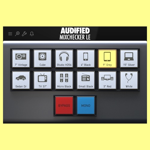 Audified「MixChecker LE」12種類の再生環境をDAW内でシミュレーション！ミックスがスマホやスピーカーでも崩れないか確認できるモニタリングツール｜DTMプラグインセール