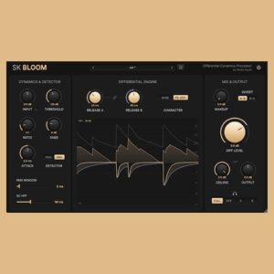 Studio Kozak「SK Bloom」スネアやキックのアタックを変えずに胴鳴りと余韻を伸ばせる無料ダイナミクスプラグイン｜DTMプラグインセール