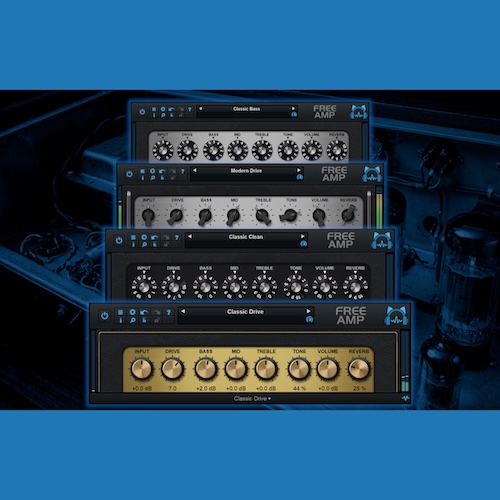 Blue Cat Audio「Blue Cat's Free Amp 2.0」無料アンプシミュレーターが大型アップデート！ギター・ベース対応の4種類のアンプモデルを搭載｜DTMプラグインセール