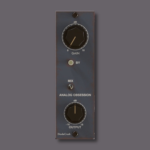 Analog Obsession「DiodeCrush」強烈な圧縮とサステインを加える！歪み・ポンピング感まで作れるダイオードブリッジ・コンプレッサー｜DTMプラグインセール