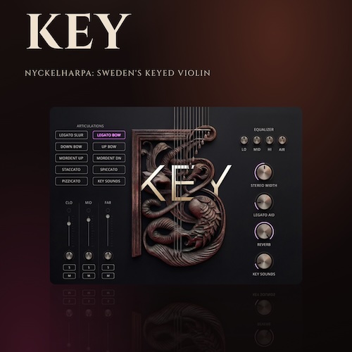 Auddict「Key」スウェーデンの伝統楽器ニッケルハルパを収録！10種類の奏法と3つのマイクで表情豊かな演奏ができるKontakt音源｜DTMプラグインセール