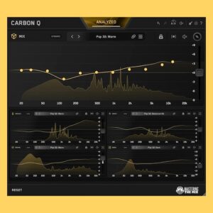 Mastering The Mix「CARBON Q」ボーカル・音楽・ドラム・ベースを連携し、EQと音量バランスをまとめて整えるConnected EQ｜DTMプラグインセール