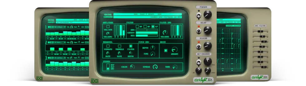 UVI「Darklight IIx」80年代を象徴するデジタルサンプラーのサウンドをシンセ・ドラムマシン・マルチフレーザーで再現した音源|DTMプラグインセール