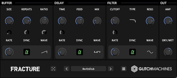 Glitchmachines「Fracture」ドラムやシンセにロボティックな乱れや抽象的な質感を加える無料バッファエフェクトプラグイン|DTMプラグインセール