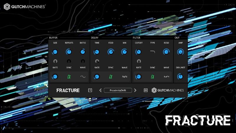 Glitchmachines「Fracture」ドラムやシンセにロボティックな乱れや抽象的な質感を加える無料バッファエフェクトプラグイン|DTMプラグインセール