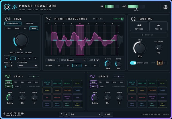 SACRED DSP「Phase Fracture / Phase Echo」スタッターとピッチ追従ディレイで音を変化させる2つの無料エフェクトプラグイン|DTMプラグインセール