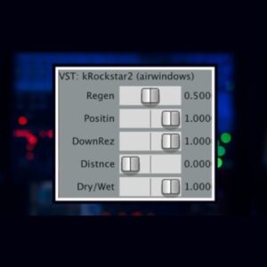 Airwindows「kRockstar2」6×6マトリクスで密度の高い残響を作る！リアルなホール空間を再現するリバーブ｜DTMプラグインセール