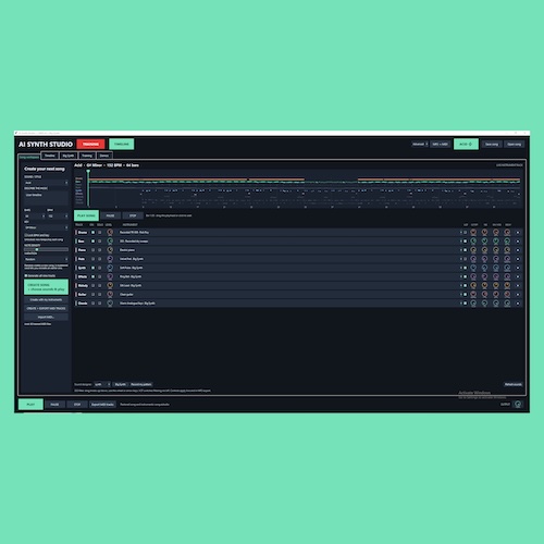 SoftwareBasementX「BIGsmallSYNTH」AIでドラム・ベース・メロディ・コードを生成して最大10トラックで曲を組み立てられる音楽制作ソフト｜DTMプラグインセール