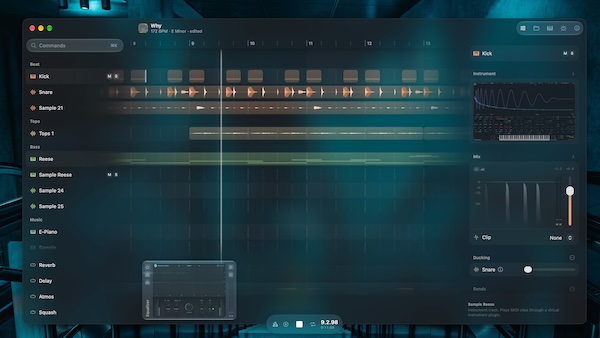 「Gridshift Studio」キーボード中心の高速ワークフロー!130以上のコマンドで音楽制作を進められるmacOS向けDAW|DTMプラグインセール
