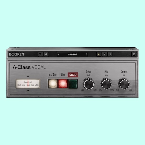 Bogren Digital「A-Class Vocal」ボーカルに艶と空気感をプラス！伝説的なDolby-Aサウンドを再現し、EQとは異なる高域の質感を生み出すエフェクト｜DTMプラグインセール