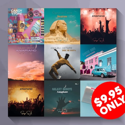 Stinga SA「10in1 Amapiano Ultimate Bundle」2,260種類以上のWAVと580種類以上のMIDIを収録したAmapiano制作向けサンプルバンドル｜DTMプラグインセール