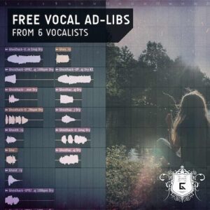 Ghosthack「Free Vocal Ad-Libs from 6 Vocalists」6人のボーカリストによる30種類のアドリブを収録！AI不使用の生録音ボーカルサンプルパック｜DTMプラグインセール
