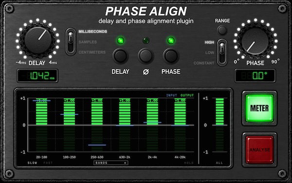 tehguitarist「Phase Align」複数マイク録音やDI・アンプ録音の位相とタイミングを補正！自動解析機能を搭載した無料プラグイン｜DTMプラグインセール