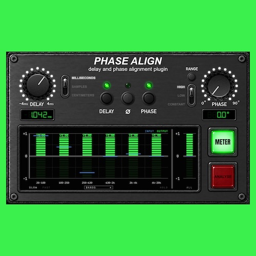 tehguitarist「Phase Align」複数マイク録音やDI・アンプ録音の位相とタイミングを補正！自動解析機能を搭載した無料プラグイン｜DTMプラグインセール
