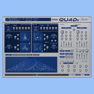 Rob Papen「Quad-2」フェーズディストーションとウェーブシェイピングを組み合わせ、XYパッドで複雑な音色を作り出すソフトシンセサイザー｜DTMプラグインセール