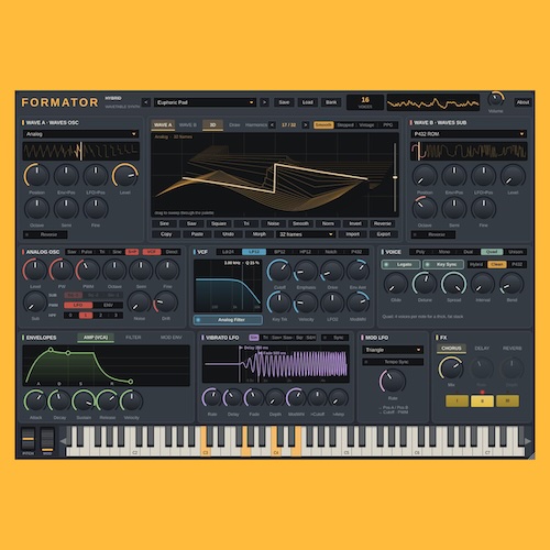 HEAVEN42「Formator」旧ソ連のヴィンテージシンセを再現し、太いベースや広がりのあるパッドから現代的なEDMサウンドまで作れる無料シンセサイザー｜DTMプラグインセール
