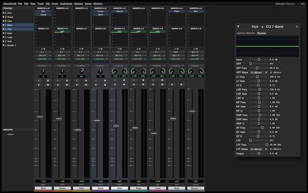 ArtCraft「SoundCraft」Pro Toolsに近い操作環境で録音・MIDI編集・ミキシングができる無料オープンソースDAW｜DTMプラグインセール