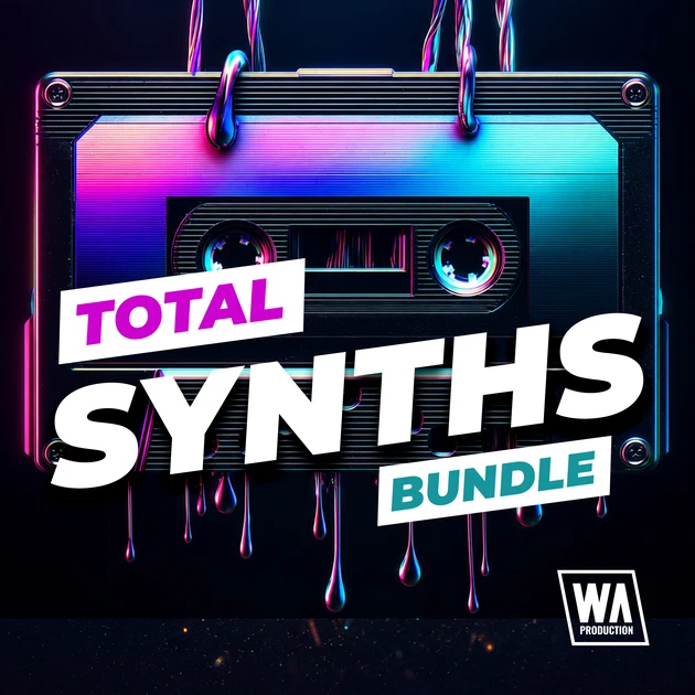 W. A. Production「Total Synths Bundle」1,455種類のシンセループを収録！リード・パッド・アルペジオなど幅広い電子音楽制作に対応するサンプル素材集｜DTMプラグインセール