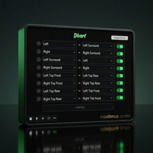 max1mus audio「D1vert」最大16チャンネルのサラウンド音声を自由に再ルーティング！スピーカーの出力先変更やチャンネル入れ替えに対応する無料プラグイン｜DTMプラグインセール