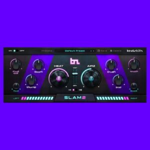 BeatSkillz「SLAM2」8種類のコントロールで低音の厚み・パンチ・ステレオの広がりを調整！ドラム・ボーカル・ミックス全体に使えるサウンドエンハンサー｜DTMプラグインセール
