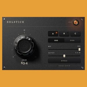 OKINA AUDIO「Solstice」3種類のアナログサチュレーションを切り替え、DRIVEノブひとつで倍音や歪みを調整できるサチュレータープラグイン｜DTMプラグインセール