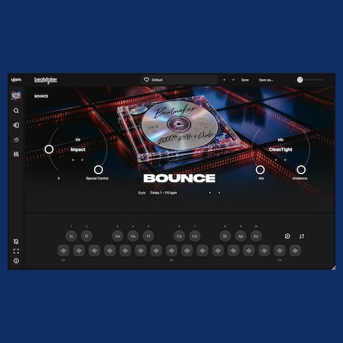 UJAM「Beatmaker BOUNCE」90年代後半〜2000年代初頭のR&B・ヒップホップを再現！10種類のドラムキットと25種類のグルーヴを収録したドラム音源｜DTMプラグインセール