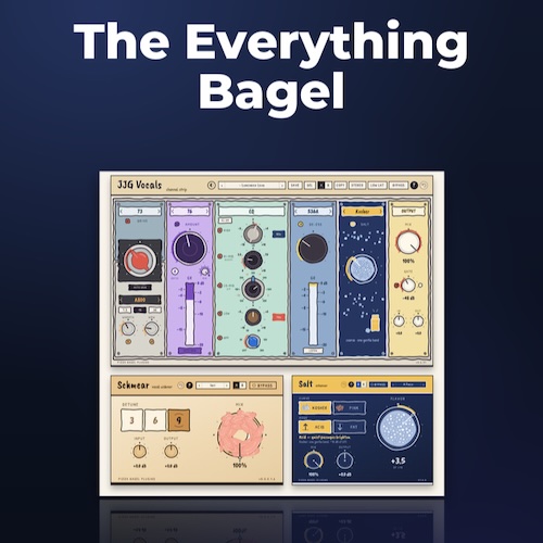 Pizza Bagel Plugins「The Everything Bagel」ボーカルの音作りを効率化！チャンネルストリップ・エンハンサー・ステレオワイドナーを収録した3製品バンドル｜DTMプラグインセール