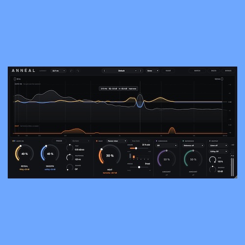 zanovwest「Anneal」自動EQとスペクトル・サチュレーターを搭載！埋もれた音を引き出し、周波数バランスと倍音を調整するエフェクトプラグイン｜DTMプラグインセール