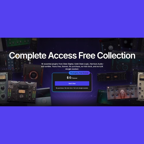 Slate Digital「Complete Access Free Collection」16種類のプラグインが永久無料！ミキシング・サイドチェイン・ディレイなど音楽制作に役立つエフェクトを収録｜DTMプラグインセール