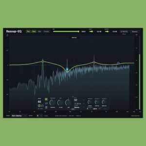 Valla Productions「Ressup-EQ」24バンドEQ・ダイナミックEQ・レゾナンス抑制を統合！ボーカルやシンセの耳障りな共鳴を調整するイコライザー｜DTMプラグインセール