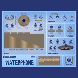Quilcom「WATERPHONE」ホラー映画で使われる不気味な効果音楽器をシンセサイザーで再現！音程や音色を変化させ、恐怖や緊張感を演出できるプラグイン｜DTMプラグインセール