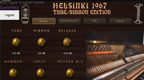 Mikko Patama「Helsinki 1967 Tube/Ribbon Edition」1967年製アップライトピアノを収録!真空管とリボンマイクの音をブレンドできる無料ピアノ音源|DTMプラグインセール